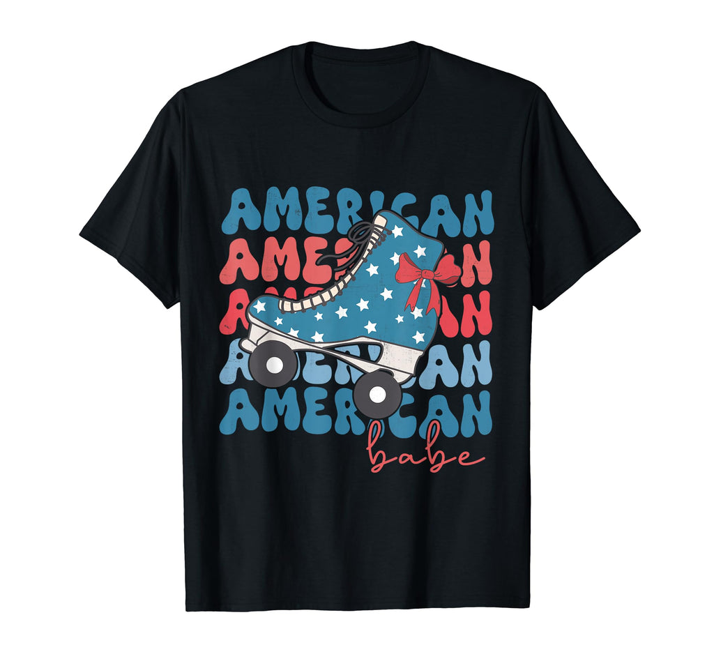 July 4Th Roller Skates American Flag T-Shirt - Custom Art Print for Adults - T-Shirt, Sweatshirt, Hoodie