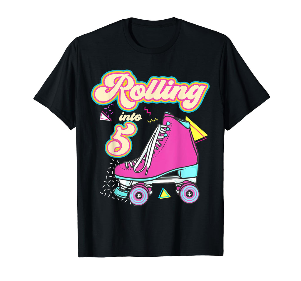 Rolling Into 5 Year Old Roller Skate T-Shirt - Streetwear Style for Adults - T-Shirt, Sweatshirt, Hoodie