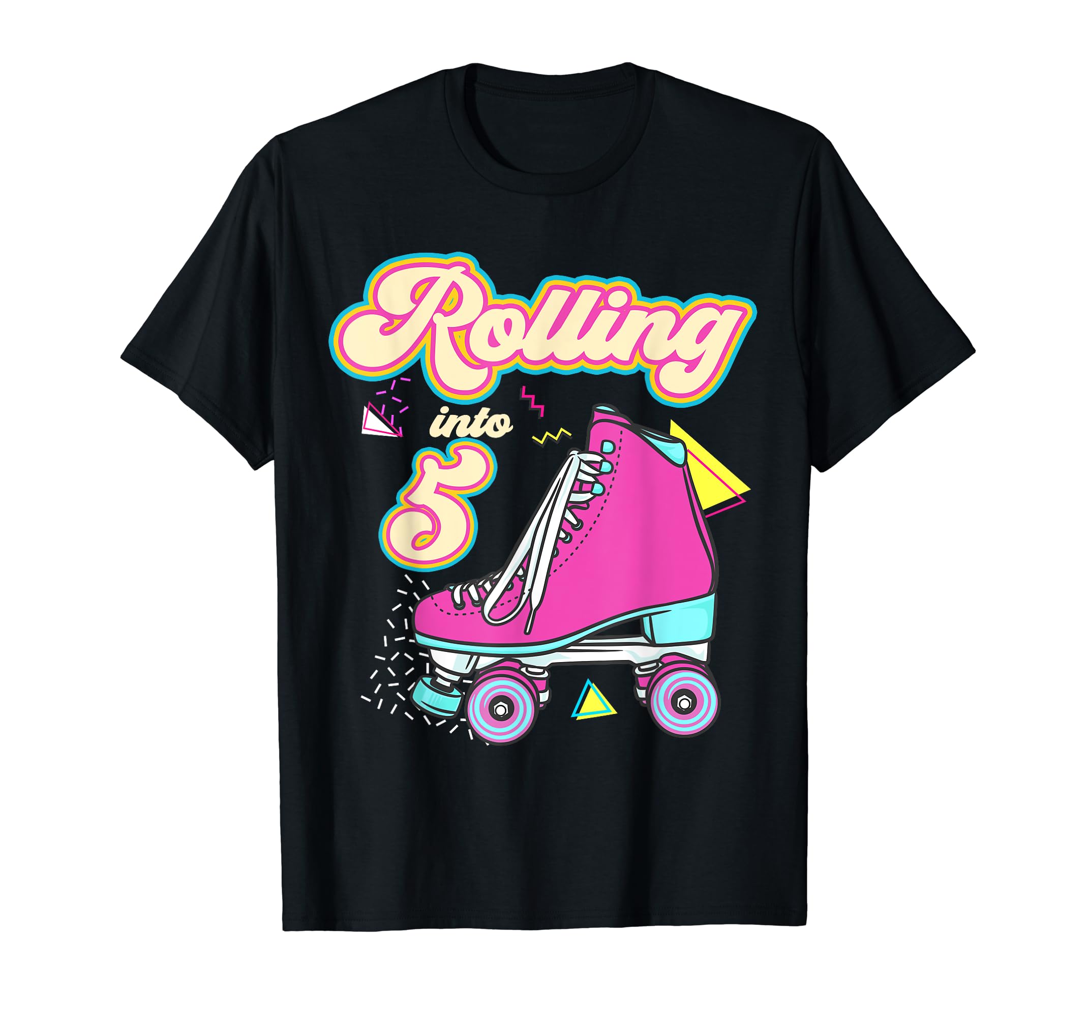 Rolling Into 5 Year Old Roller Skate T-Shirt - Streetwear Style for Adults - T-Shirt, Sweatshirt, Hoodie