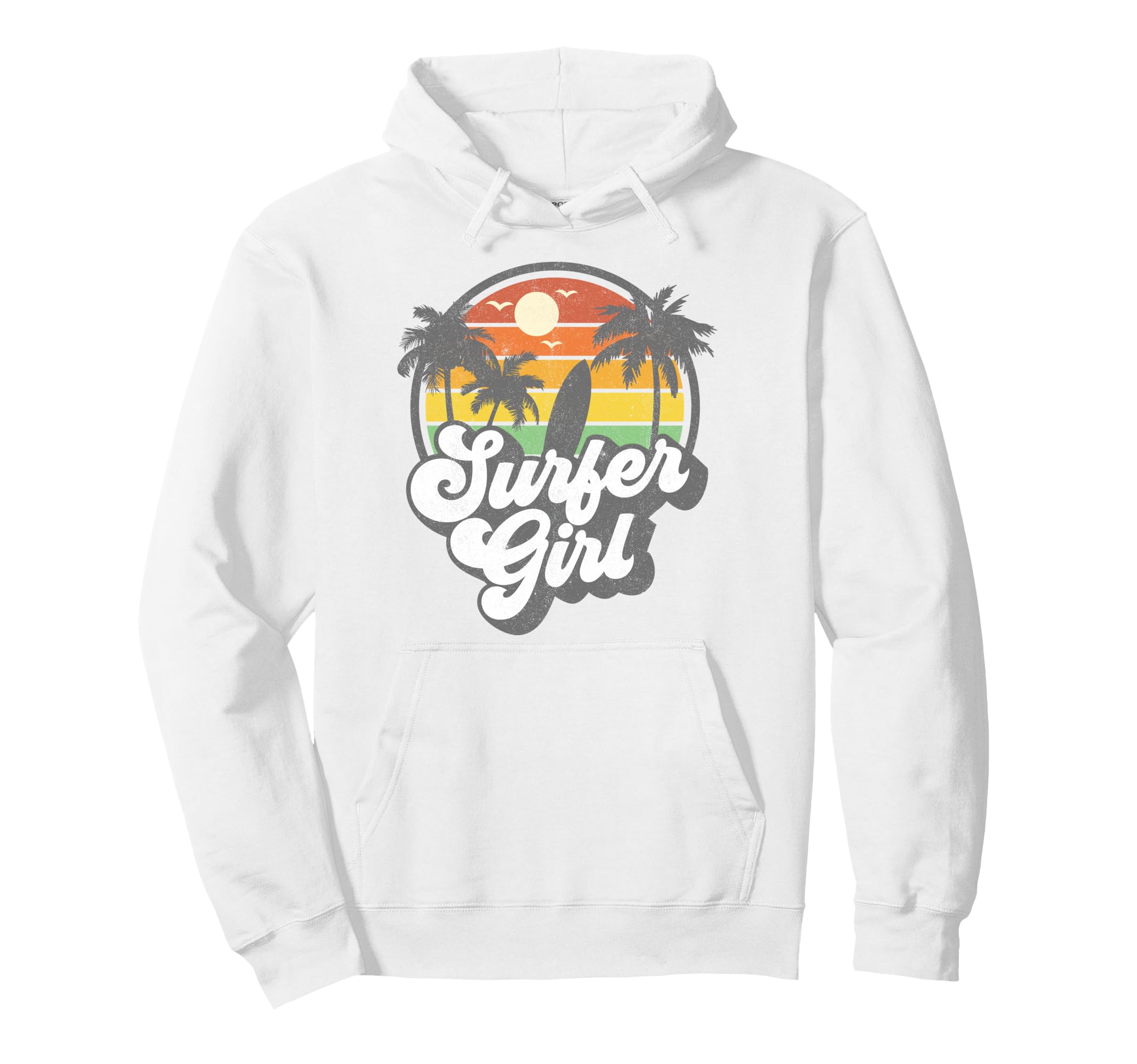 Surfer Beach 70S Surfing Vacation Hoodie - Casual Everyday Wear for Adults - T-Shirt, Sweatshirt, Hoodie