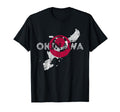 Okinawa Map And Flag Distressed T-Shirt - Minimalist Print for Adults - T-Shirt, Sweatshirt, Hoodie