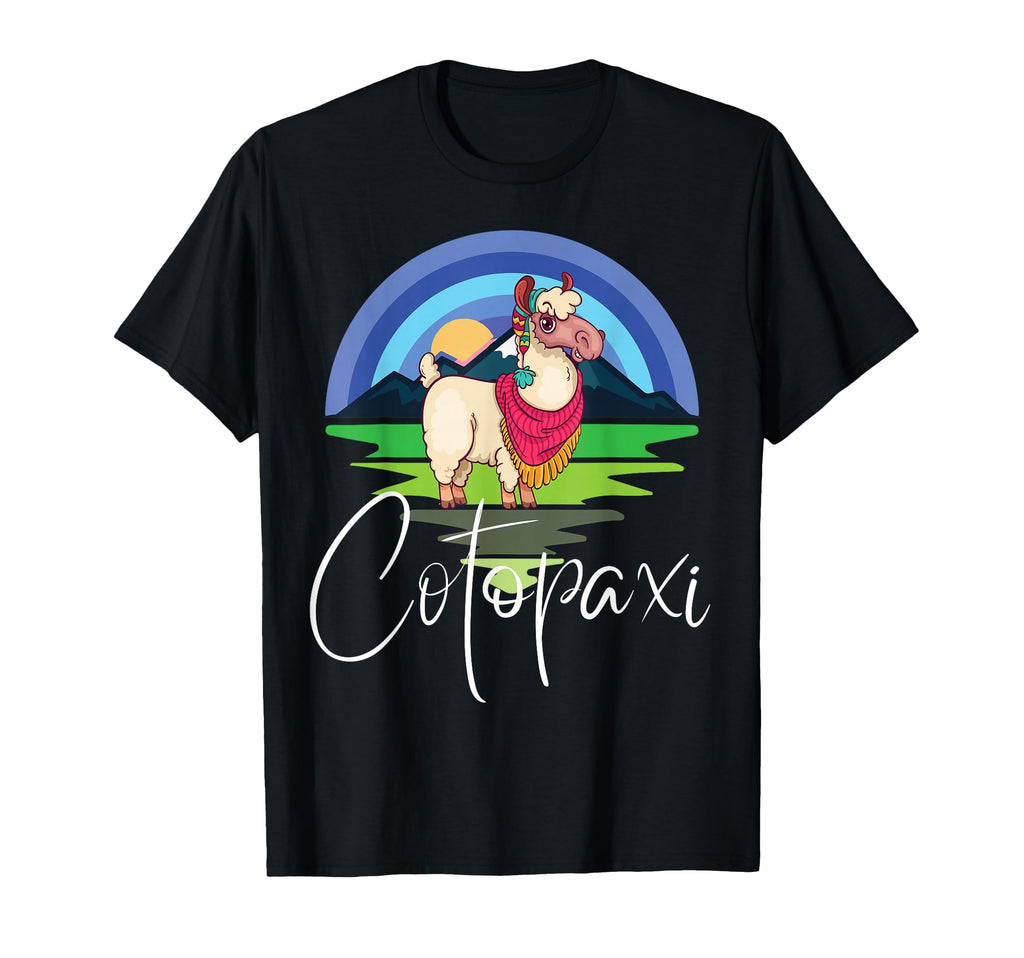 National Park Llama Cotopaxi Ecuador T-Shirt - Custom Art Print Men Women - T-Shirt, Sweatshirt, Hoodie
