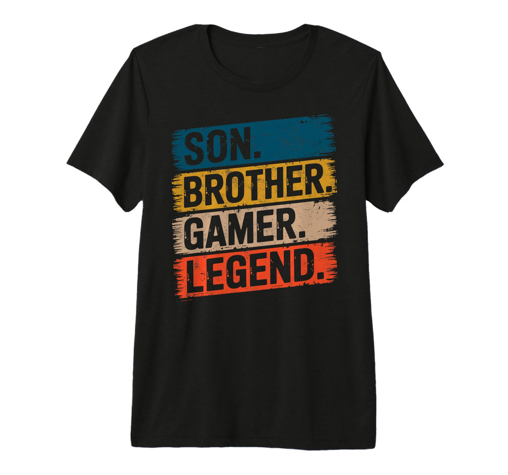 Son Brother Gamer Legend Video Game T-Shirt - Novelty Apparel Men Women - T-Shirt, Sweatshirt, Hoodie