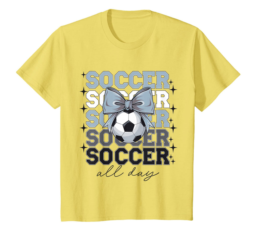 Groovy Soccer Coquette Bow Soccer T-Shirt - Aesthetic Graphic Men Women - T-Shirt, Sweatshirt, Hoodie