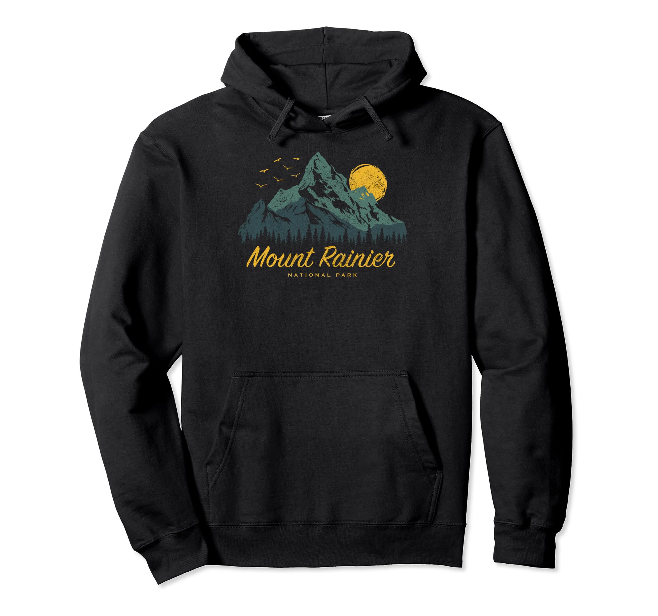 Mount Rainier National Park Us Mount Hoodie - Aesthetic Graphic for Adults - T-Shirt, Sweatshirt, Hoodie