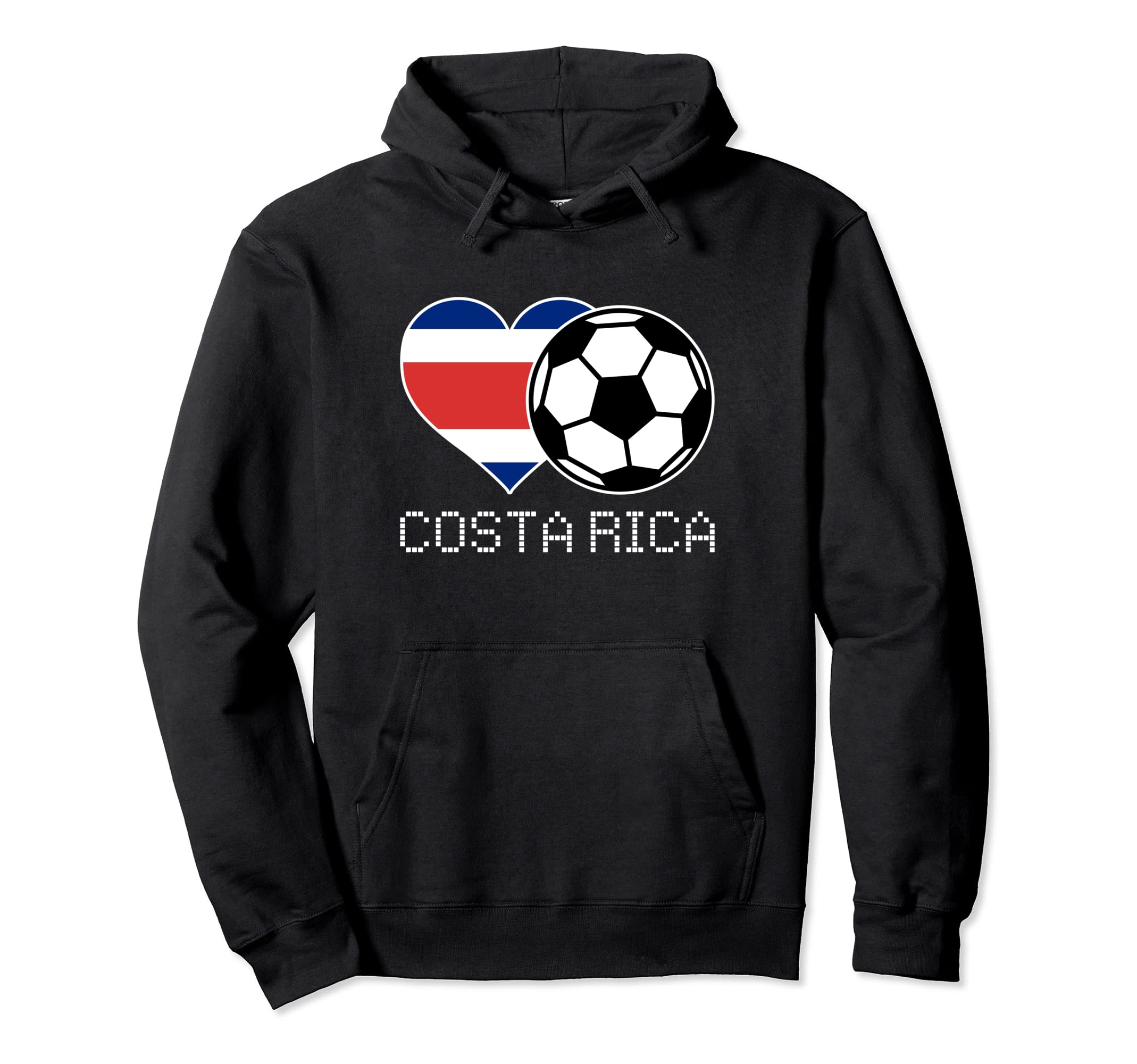 Costa Rica Soccer Costa Rican Flag Love Hoodie - Graphic Print Unisex - T-Shirt, Sweatshirt, Hoodie