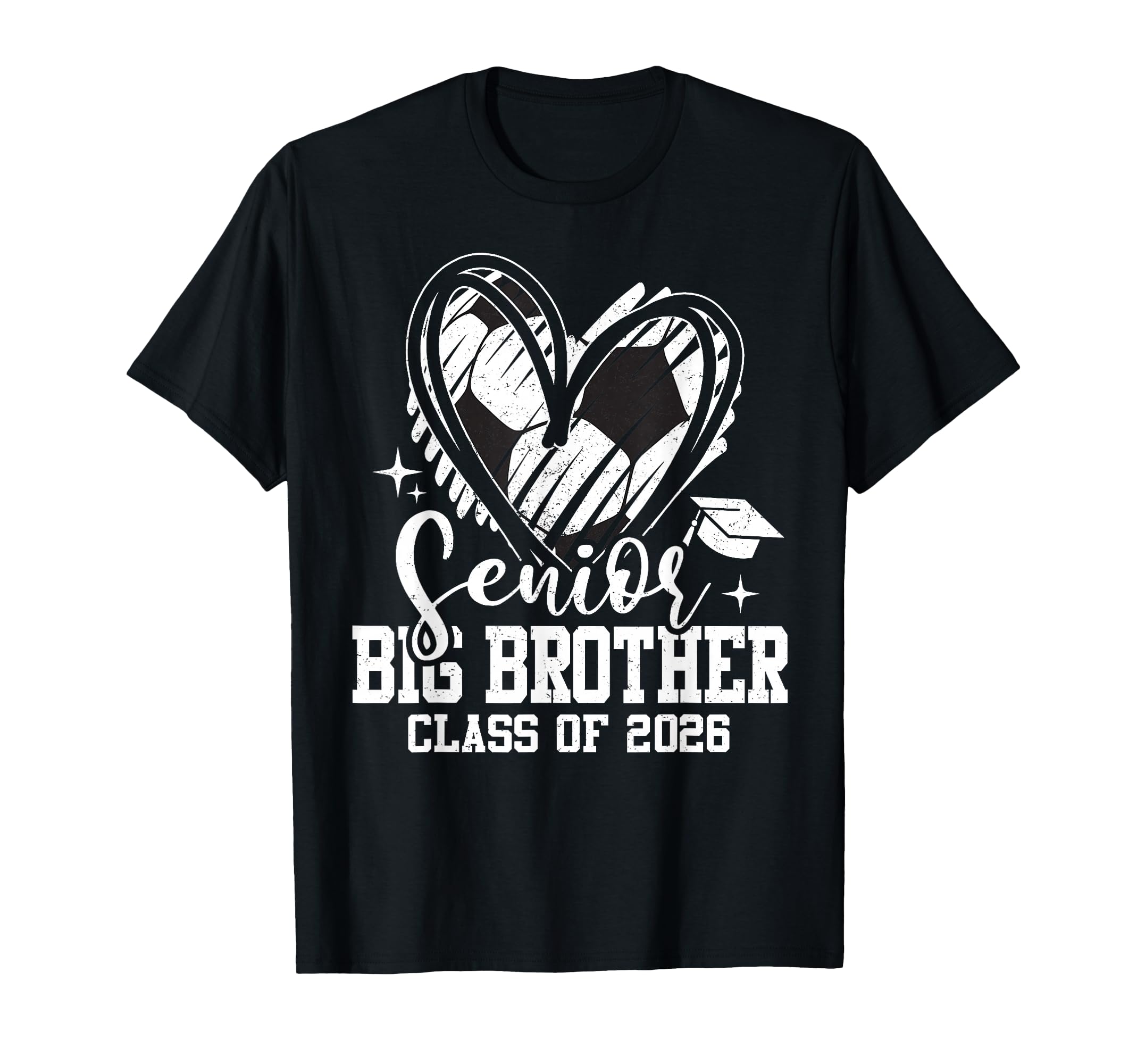 Senior Big Brother Class 2026 Soccer T-Shirt - Trendy Graphic Unisex - T-Shirt, Sweatshirt, Hoodie