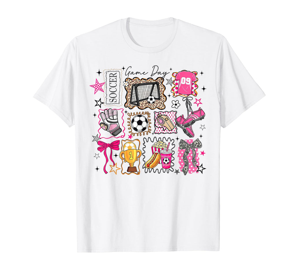 Soccer Game Day Mom Fun Camo Sports T-Shirt - Graphic Print for Adults - T-Shirt, Sweatshirt, Hoodie