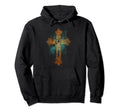 Cross Distressed 90S Goth Grunge Hoodie - Casual Everyday Wear Men Women - T-Shirt, Sweatshirt, Hoodie