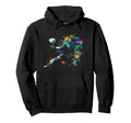 Football Goalkeeper Splash Art Hoodie - Graphic Print for Adults - T-Shirt, Sweatshirt, Hoodie