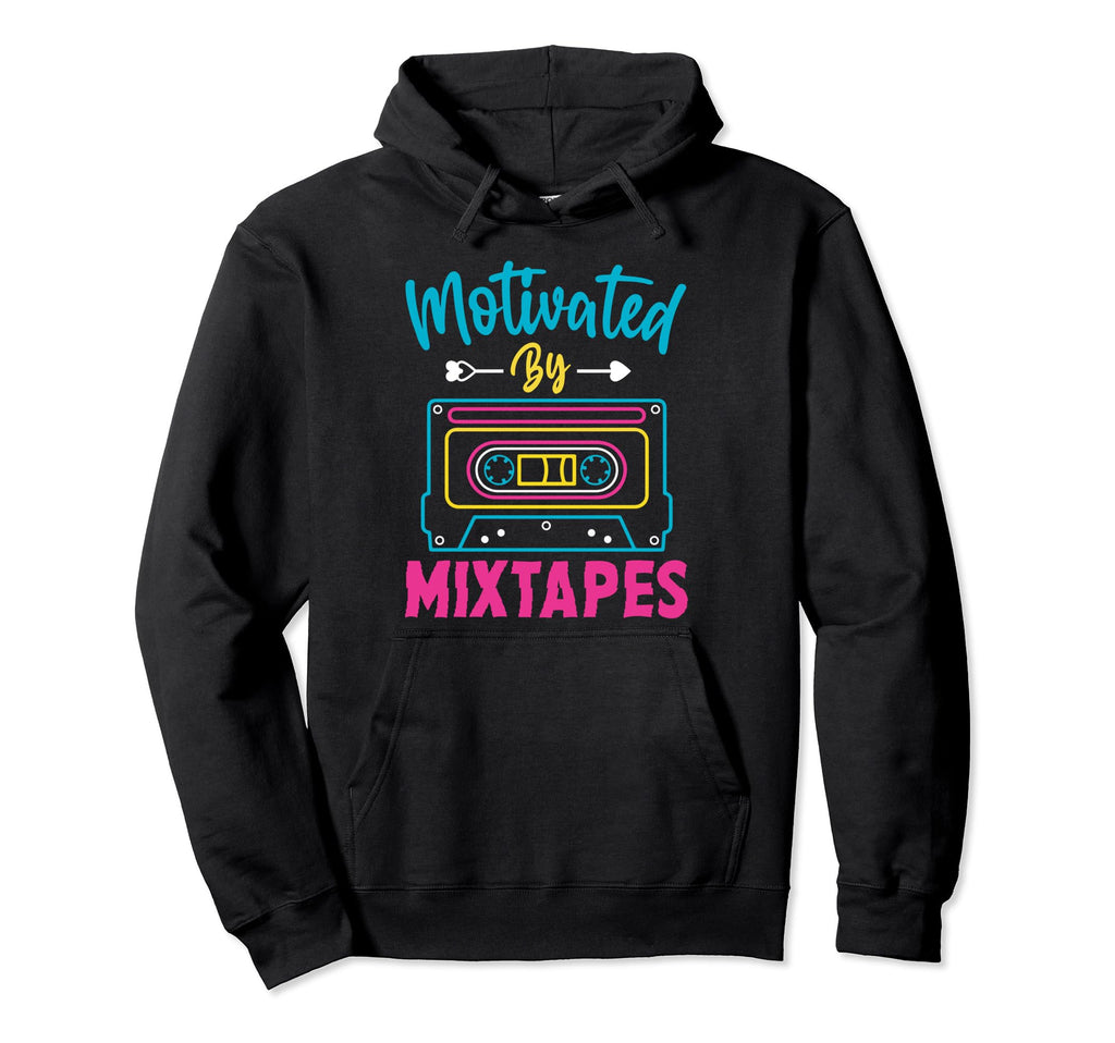Motivated Mixtapes Music Cassette Hoodie - Minimalist Print Men Women - T-Shirt, Sweatshirt, Hoodie