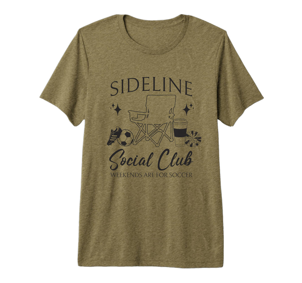 Sideline Social Club Soccer Mom T-Shirt - Aesthetic Graphic for Adults - T-Shirt, Sweatshirt, Hoodie