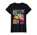 Roller Skater 14Th Birthday Rollin T-Shirt - Unique Graphic for Adults - T-Shirt, Sweatshirt, Hoodie
