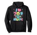 I Love 70S Music Cassette Tape 70S 1970S Hoodie - Trendy Graphic Unisex - T-Shirt, Sweatshirt, Hoodie