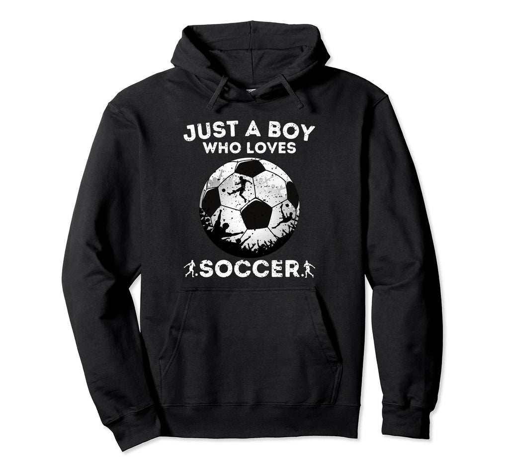 Just Who Loves Soccer Hoodie - Aesthetic Graphic Men Women - T-Shirt, Sweatshirt, Hoodie