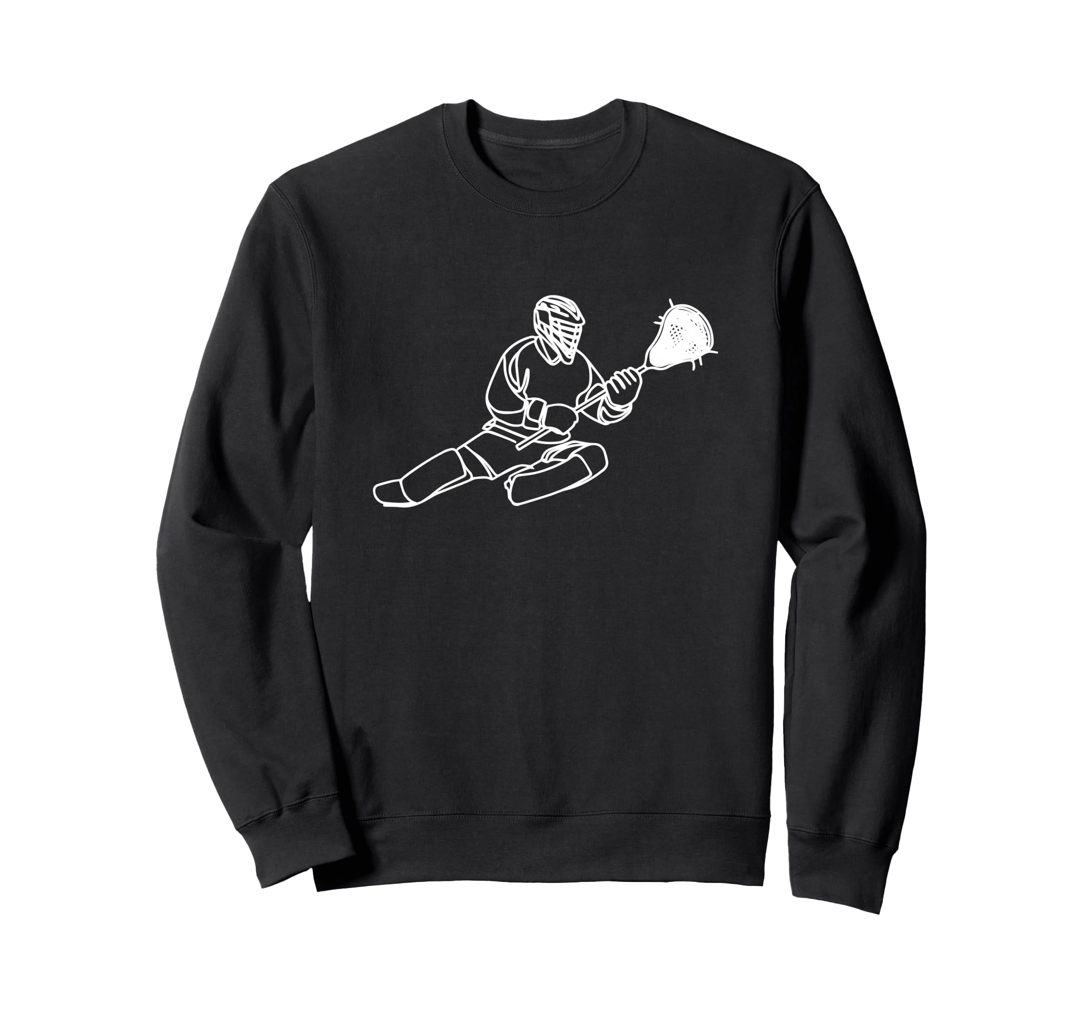 Lacrosse Goalkeeper Team Sport Goaltender Sweatshirt - Graphic Print Unisex - T-Shirt, Sweatshirt, Hoodie