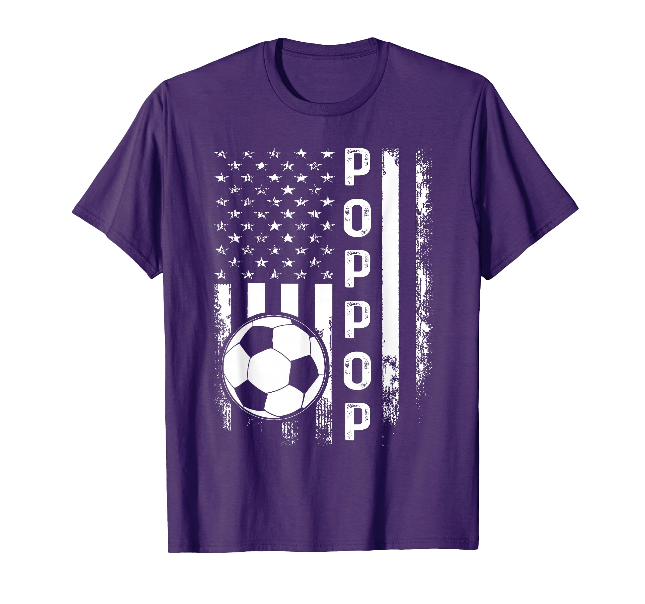 Soccer Poppop American Flag T-Shirt - Custom Art Print for Adults - T-Shirt, Sweatshirt, Hoodie