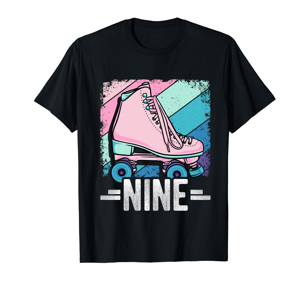 9Th Birthday Roller Skating Skater T-Shirt - Unique Graphic for Adults - T-Shirt, Sweatshirt, Hoodie