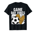 Soccer Game Day Vibes Leopard Soccer T-Shirt - Streetwear Style for Adults - T-Shirt, Sweatshirt, Hoodie
