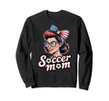 Patriotic Soccer Mom American Sweatshirt - Casual Everyday Wear Men Women - T-Shirt, Sweatshirt, Hoodie