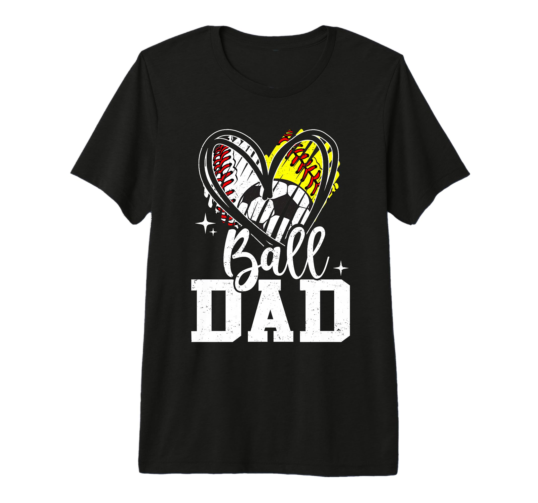 Ball Dad Baseball Softball Soccer Dad T-Shirt - Trendy Graphic Men Women - T-Shirt, Sweatshirt, Hoodie