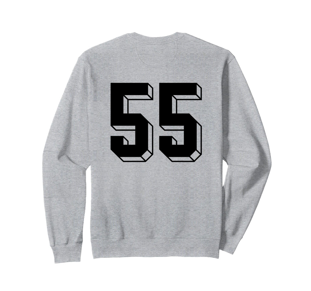 Number 55 Backside 80S 90S Team Sweatshirt - Aesthetic Graphic Men Women - T-Shirt, Sweatshirt, Hoodie