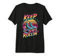 Keep Rollin Roller Skate Nostalgic 1970S T-Shirt - Unique Graphic Unisex - T-Shirt, Sweatshirt, Hoodie