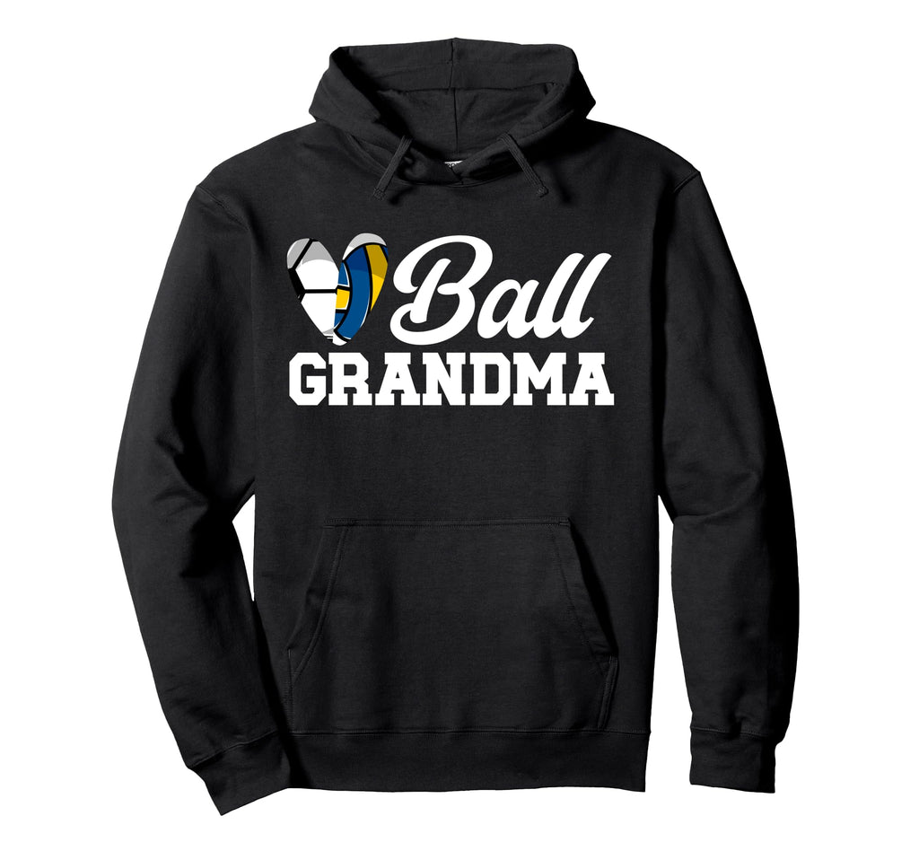 Ball Grandma Heart Volleyball Soccer Hoodie - Casual Everyday Wear Unisex - T-Shirt, Sweatshirt, Hoodie