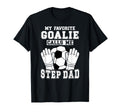 Proud Soccer Goalie Step Dad Soccer T-Shirt - Unique Graphic for Adults - T-Shirt, Sweatshirt, Hoodie