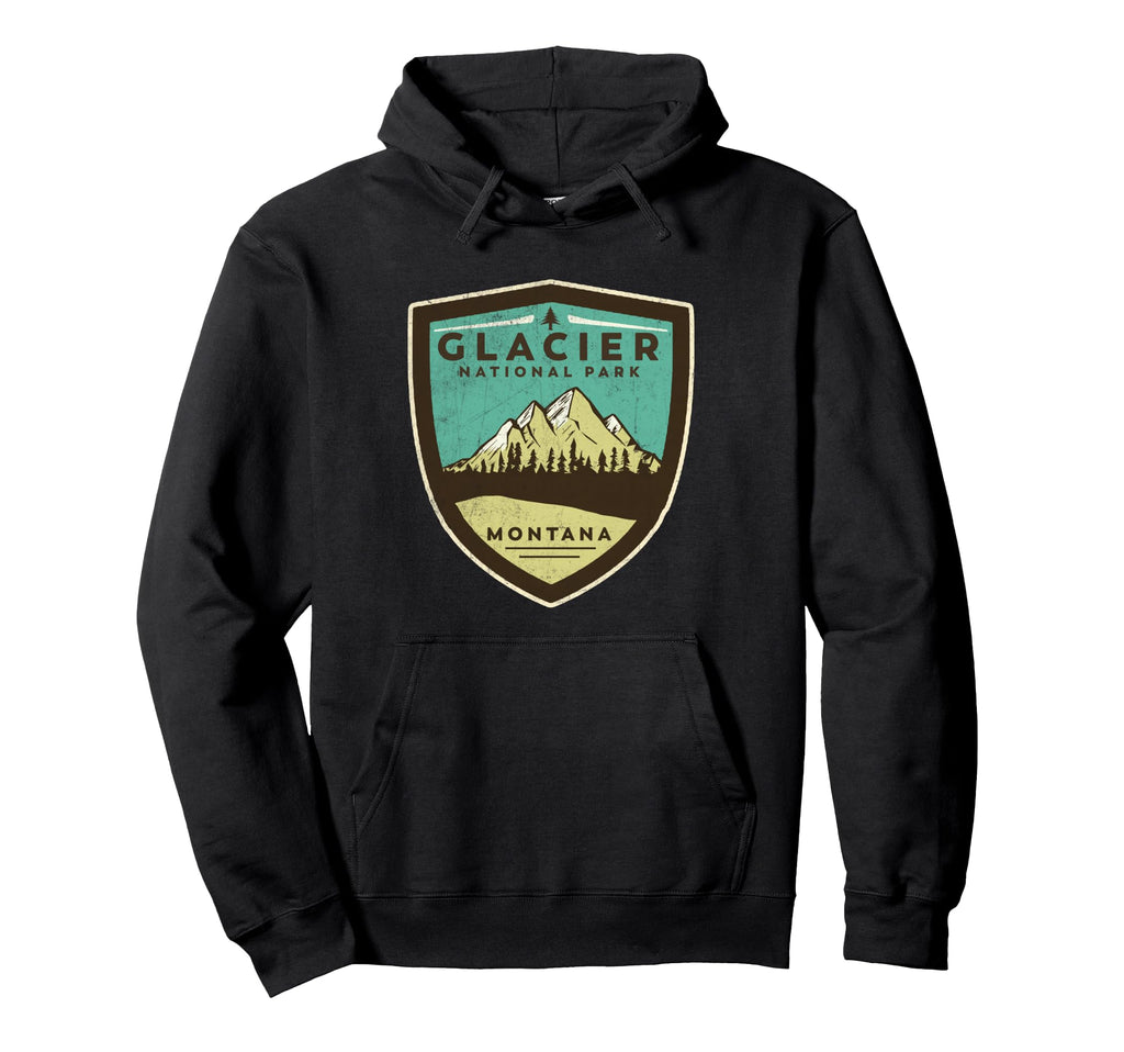 Glacier National Park Montana Mountains Hoodie - Novelty Apparel Men Women - T-Shirt, Sweatshirt, Hoodie