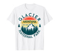 Glacier National Park Montana Hiking Nature T-Shirt - Graphic Print Unisex - T-Shirt, Sweatshirt, Hoodie