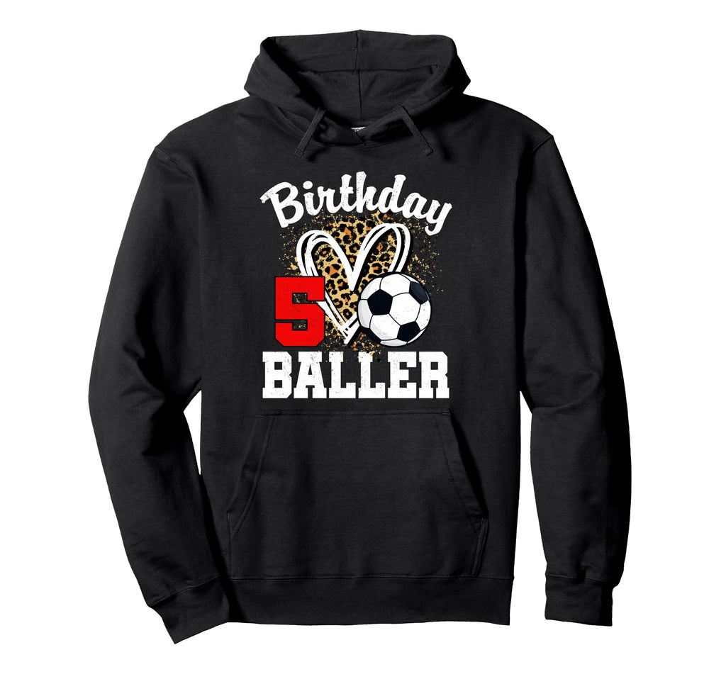 5Th Birthday Soccer Ball 5 Year Old Hoodie - Fun Novelty Design Unisex - T-Shirt, Sweatshirt, Hoodie