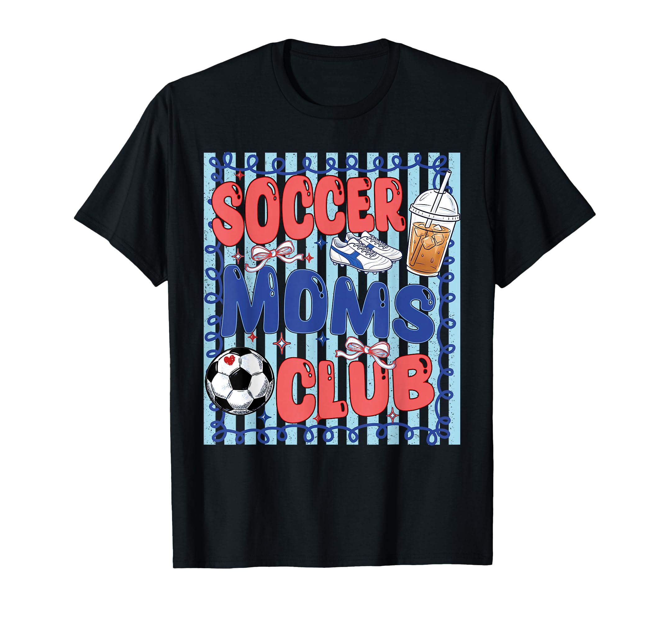 Funny Soccer Mom Club Soccer Mama T-Shirt - Aesthetic Graphic for Adults - T-Shirt, Sweatshirt, Hoodie