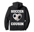 Soccer Cousin Family Matching Sport Hoodie - Minimalist Print for Adults - T-Shirt, Sweatshirt, Hoodie