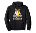 Busy Raising Ballers Baseball Softball Mom Hoodie - Novelty Apparel Unisex - T-Shirt, Sweatshirt, Hoodie