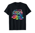 Dripping Paint Boombox Oldschool T-Shirt - Casual Everyday Wear for Adults - T-Shirt, Sweatshirt, Hoodie