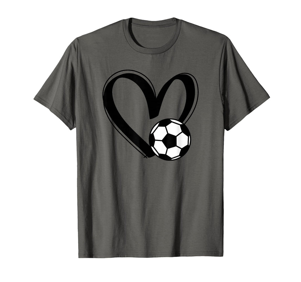 Soccer Ball Heart T-Shirt - Unique Graphic for Adults - T-Shirt, Sweatshirt, Hoodie