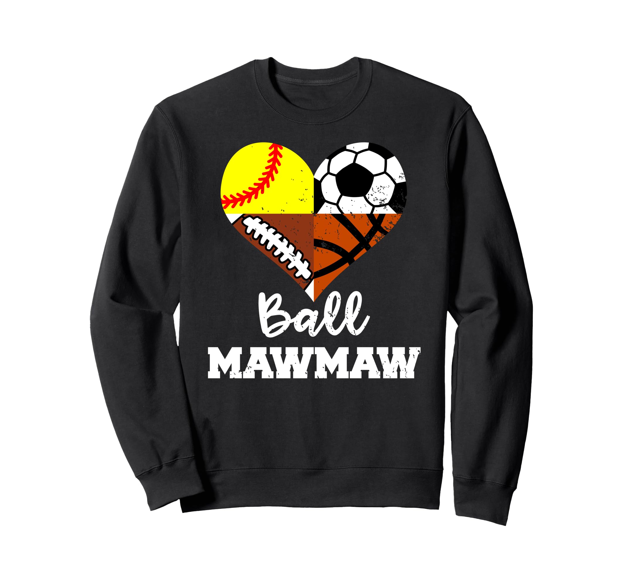 Ball Mawmaw Soccer Football Sweatshirt - Custom Art Print for Adults - T-Shirt, Sweatshirt, Hoodie