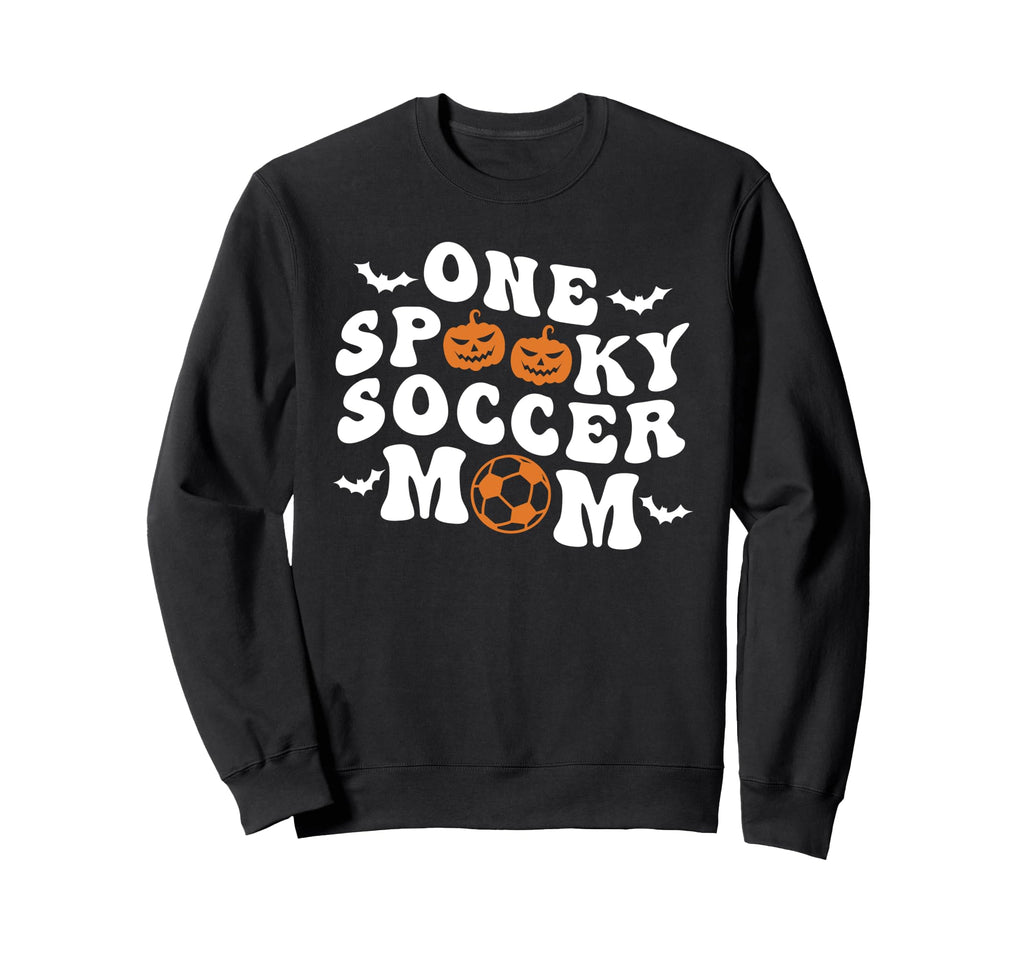 One Spooky Soccer Mom Halloween Sweatshirt - Fun Novelty Design Unisex - T-Shirt, Sweatshirt, Hoodie