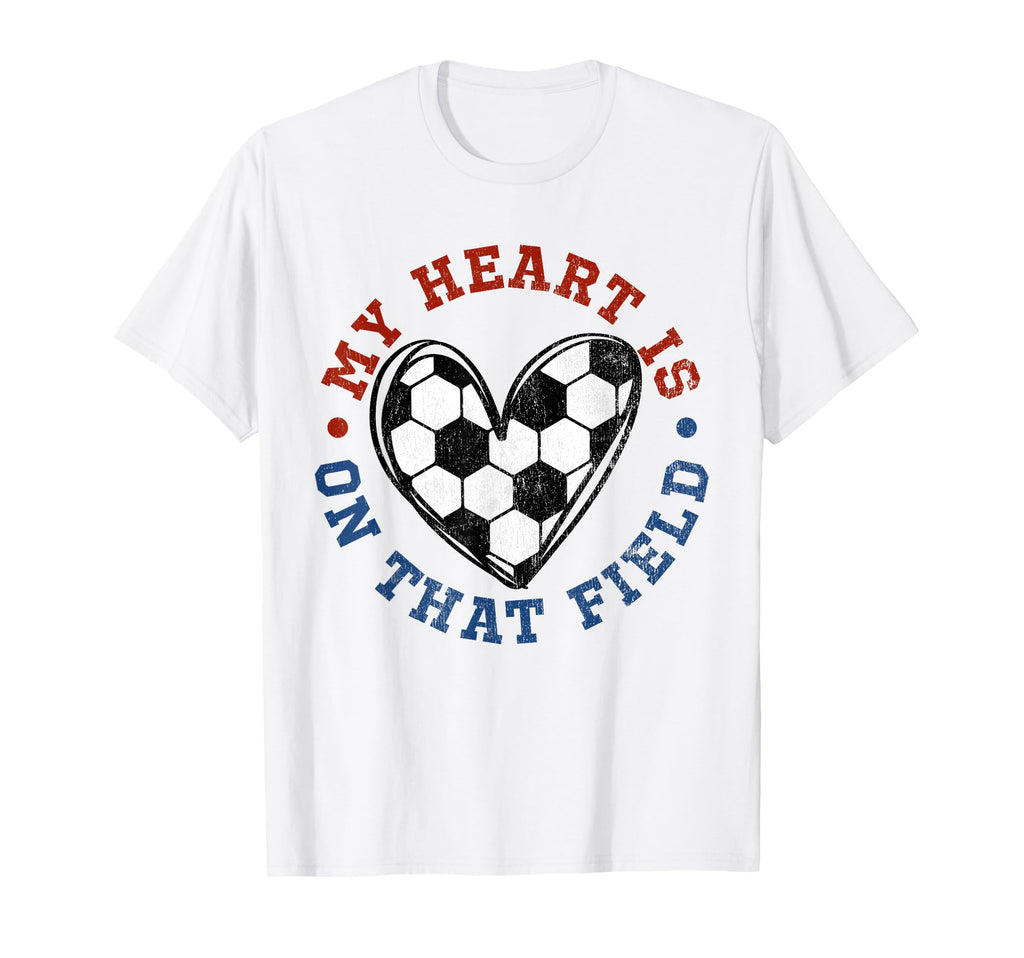 My Heart Is That Field Soccer Lover T-Shirt - Custom Art Print for Adults - T-Shirt, Sweatshirt, Hoodie
