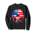 Patriotic Soccer Ball July Fourth Sweatshirt - Trendy Graphic for Adults - T-Shirt, Sweatshirt, Hoodie