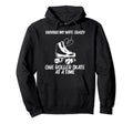 Roller Skating Dad Disco Derby Skates Hoodie - Casual Everyday Wear Unisex - T-Shirt, Sweatshirt, Hoodie