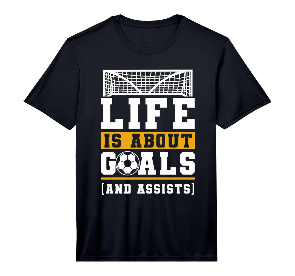 Mens Im Leben Geht Es Um Goals Und T-Shirt - Novelty Apparel Unisex - T-Shirt, Sweatshirt, Hoodie