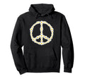 Hippie Sign Flowers Anti War Logo Hoodie - Unique Graphic for Adults - T-Shirt, Sweatshirt, Hoodie