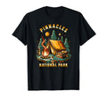Camping Forest Tent Campfire Pinnacles T-Shirt - Trendy Graphic Unisex - T-Shirt, Sweatshirt, Hoodie