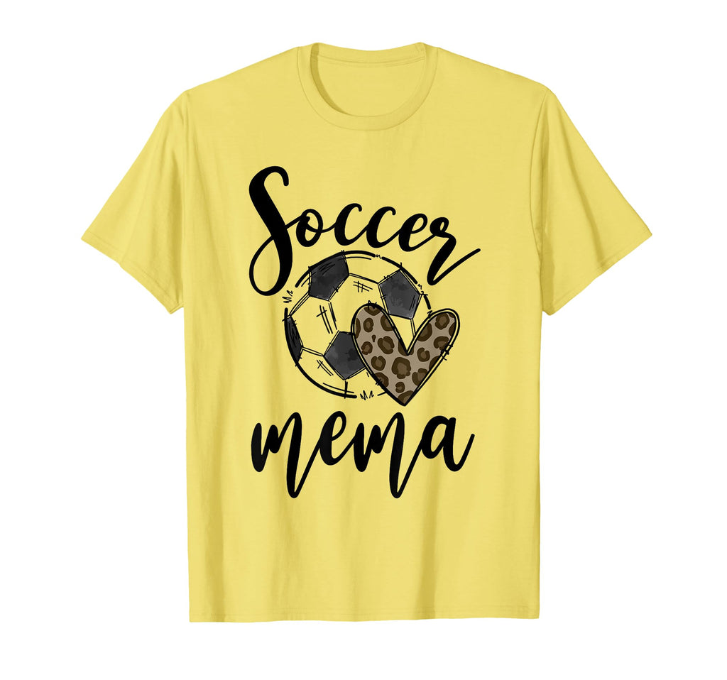 Soccer Mema Leopard Funny Soccer T-Shirt - Novelty Apparel for Adults - T-Shirt, Sweatshirt, Hoodie