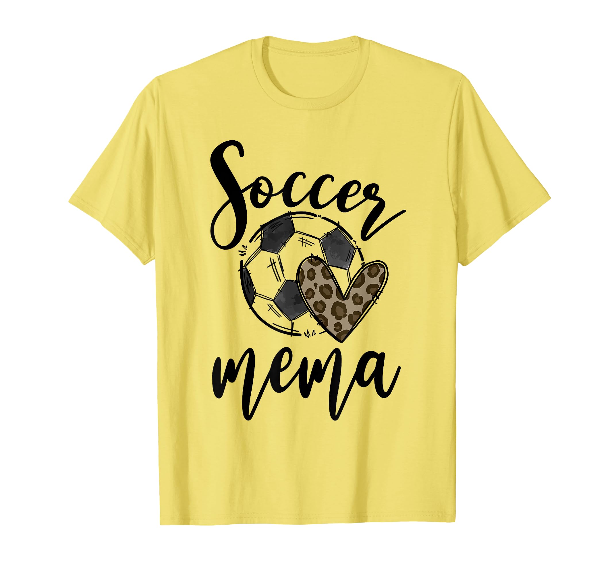 Soccer Mema Leopard Funny Soccer T-Shirt - Novelty Apparel for Adults - T-Shirt, Sweatshirt, Hoodie