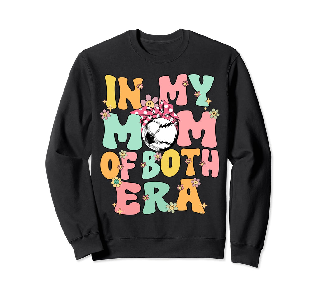 My Mom Both Era Baseball Soccer Sweatshirt - Minimalist Print Men Women - T-Shirt, Sweatshirt, Hoodie