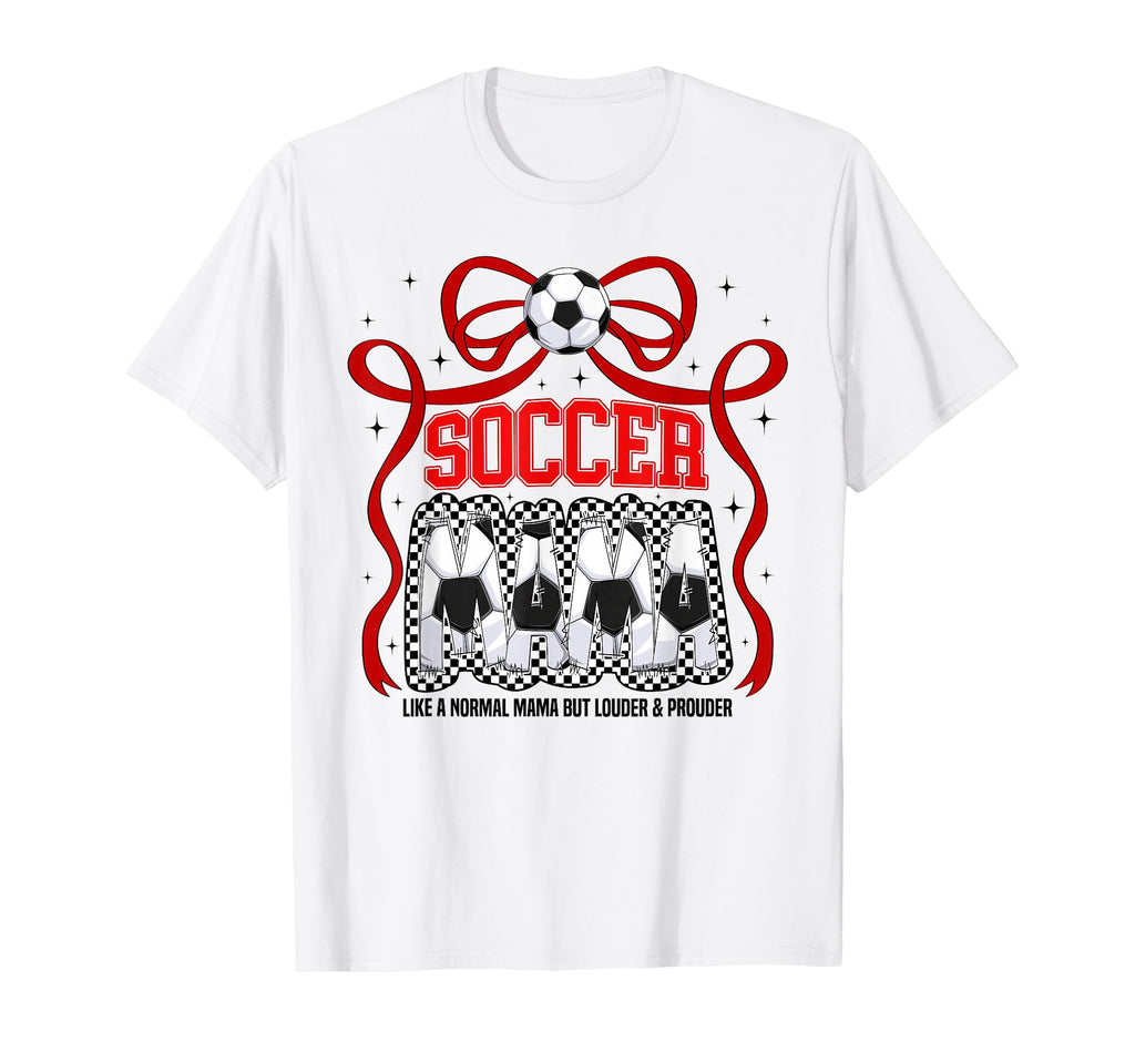 Soccer Mama Mom Coquette Soccer Lovers T-Shirt - Unique Graphic Men Women - T-Shirt, Sweatshirt, Hoodie