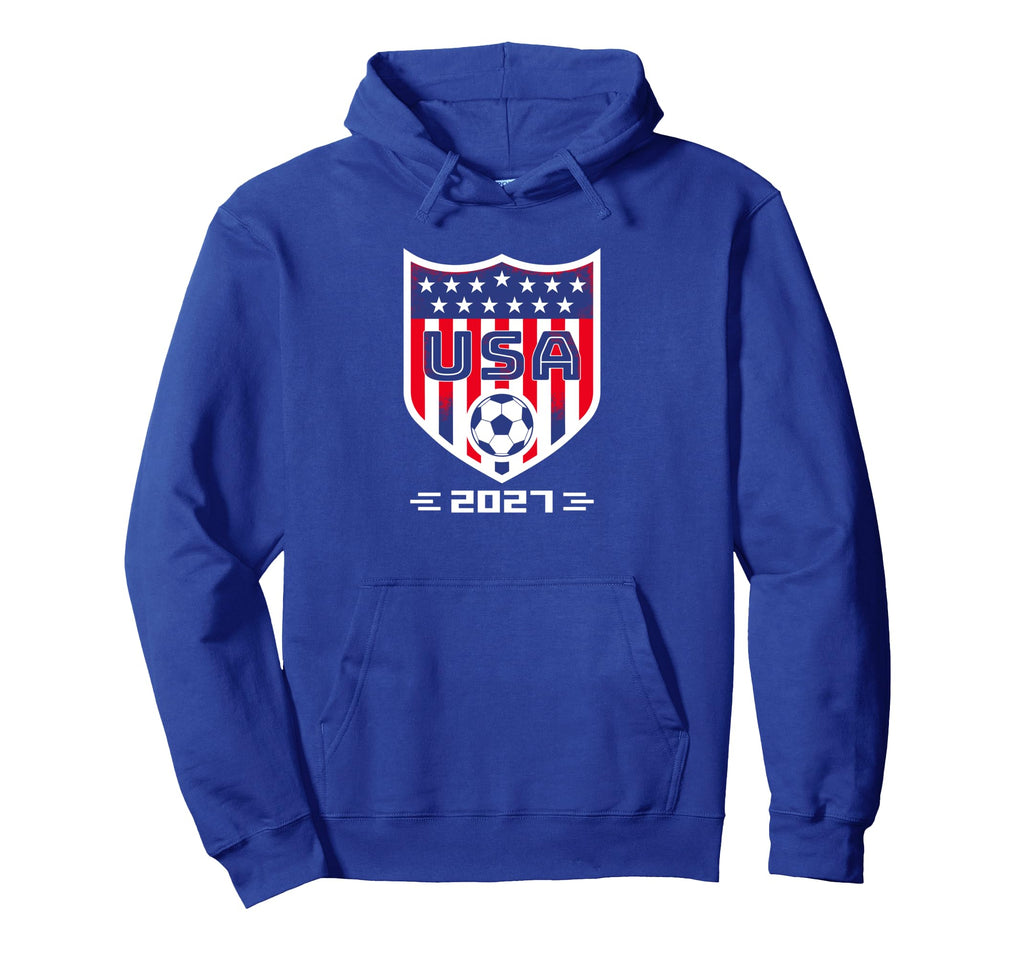 American Flag Soccer Team Soccer 2027 Hoodie - Novelty Apparel Unisex - T-Shirt, Sweatshirt, Hoodie